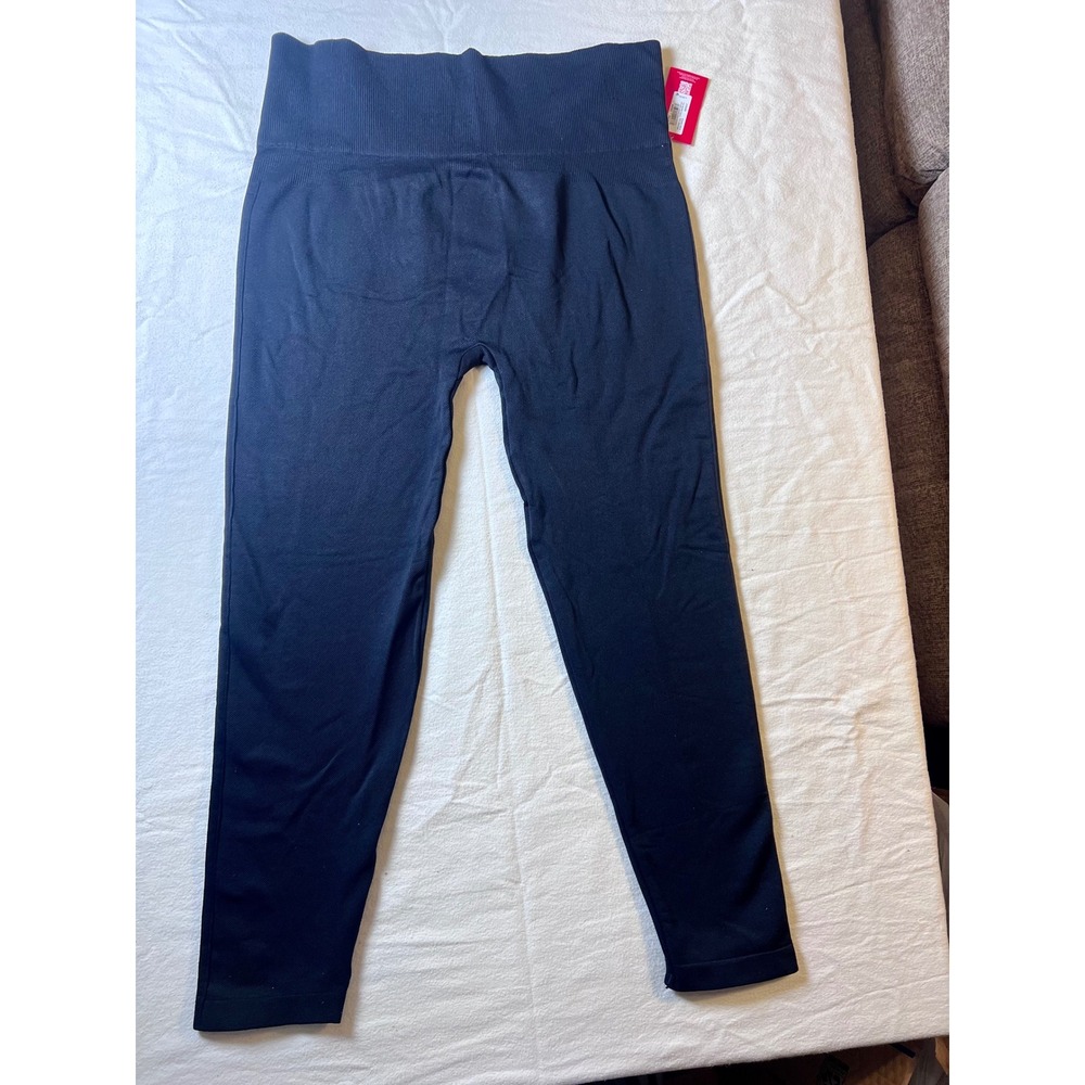 Spanx New Seamless Leggings Classic Black High Waist 1X 21534R